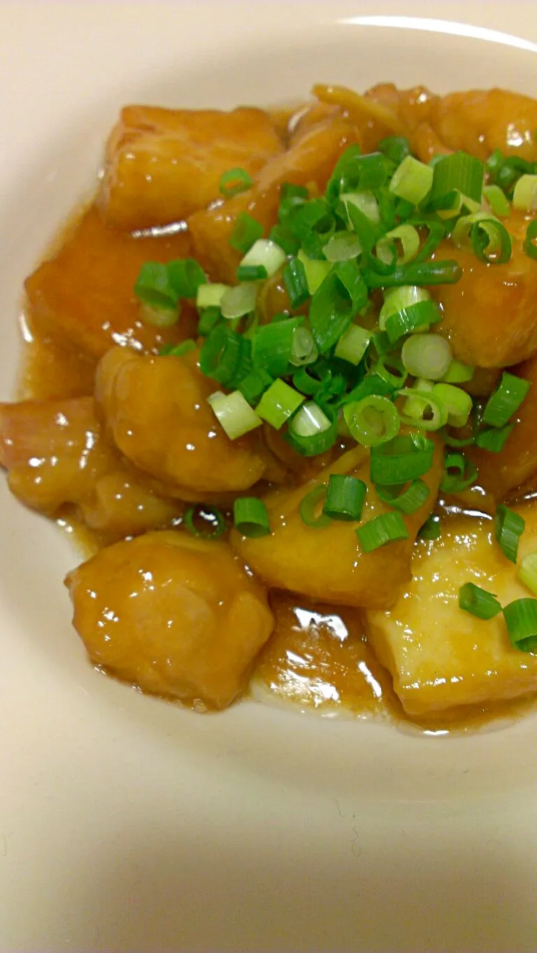 鶏肉と厚揚げのとろとろ煮ﾟ+.ﾟ(´▽`人)ﾟ+.ﾟ|mechikoさん