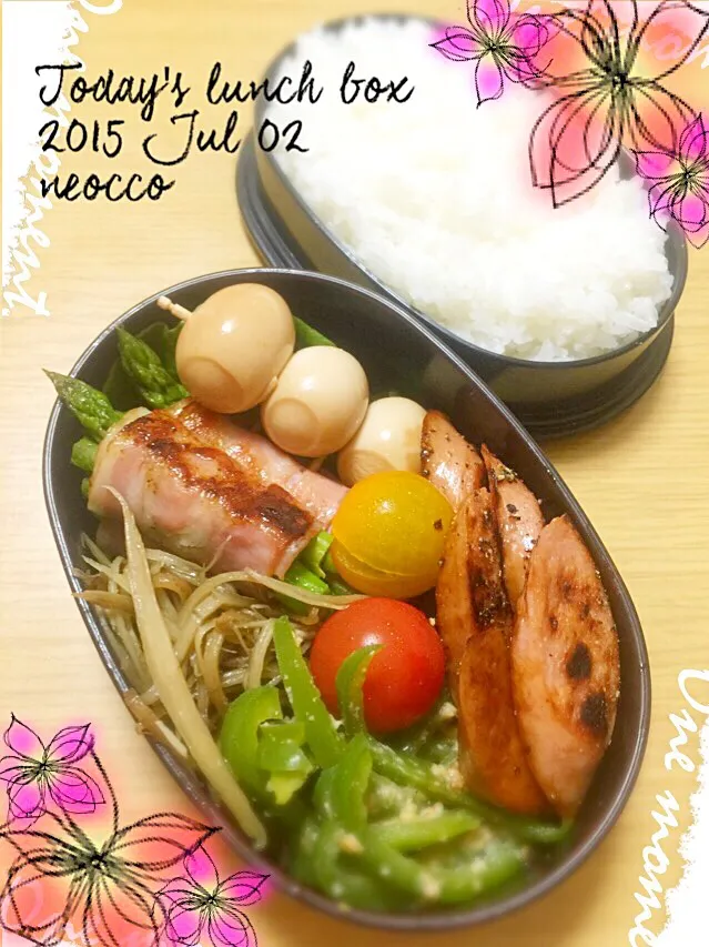 Snapdishの料理写真:夫弁当 2015/JULY/2nd|neoccoさん