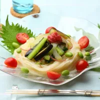 夏バテ予防に！野菜がたっぷりとれる簡単サラダうどん #AllAbout