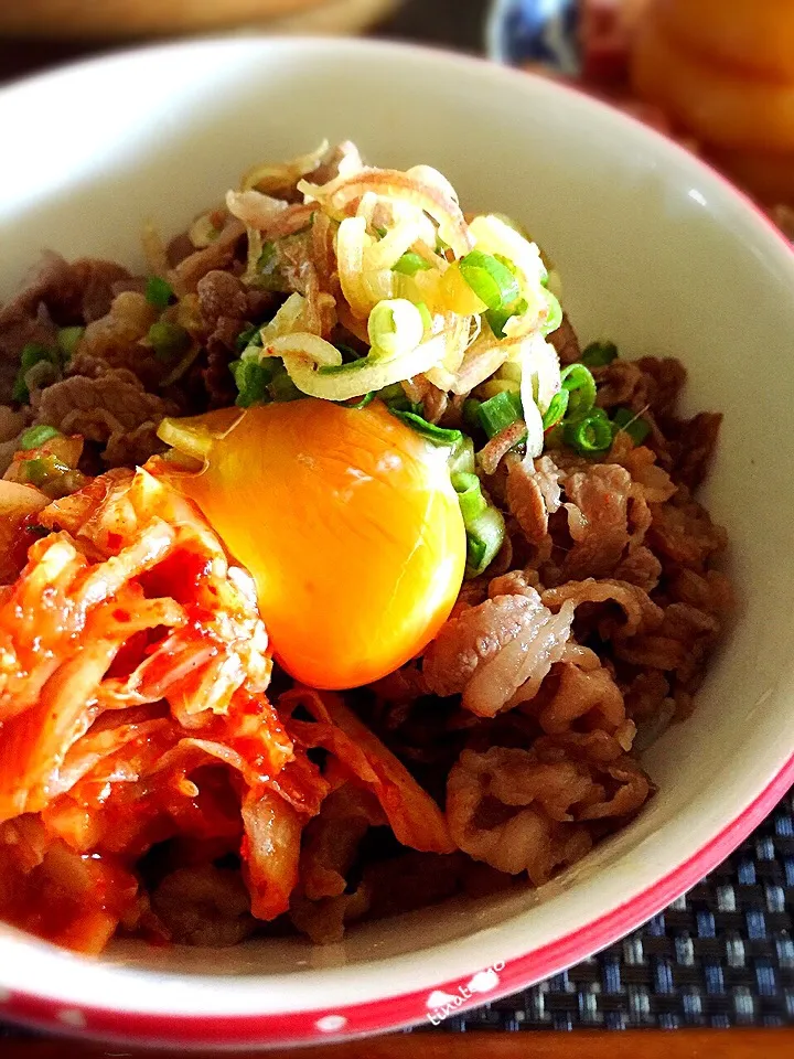 Snapdishの料理写真:簡単スピード牛丼！|Tina Tomoko😋さん