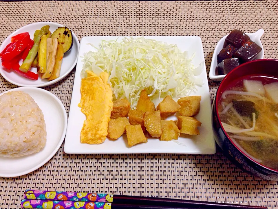 高野豆腐で唐揚げ風♪|あぶぁさん