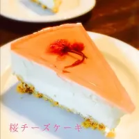 Snapdishの料理写真:桜チーズケーキ|腹ペコリーナさん