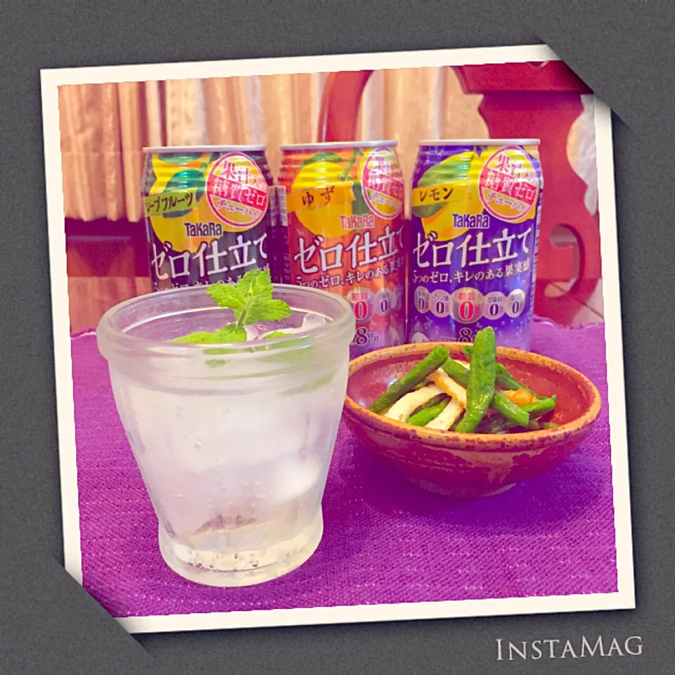 シシトウと竹輪炒め&ゼロ仕立て|m’chinさん