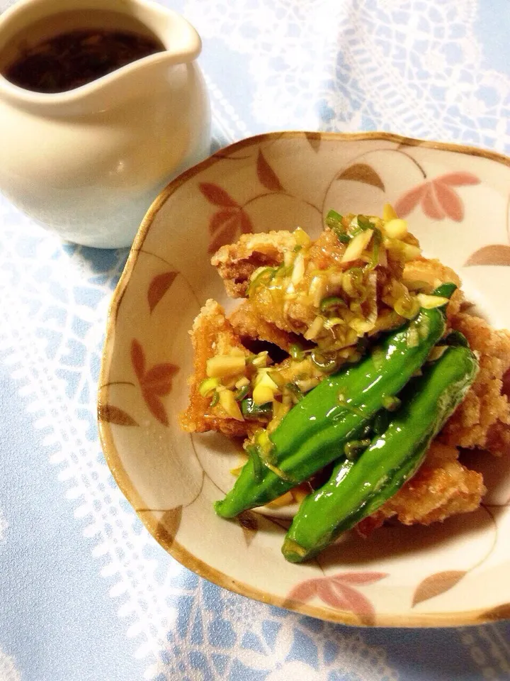 sally.127さんの料理 鶏肉の薬味醤油🐔←長男はお肉ひと切れでご飯1杯いけちゃう🍚うまダレ😊|じゅんけさん