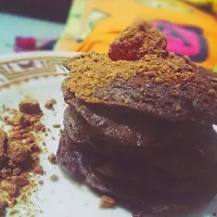 Snapdishの料理写真:choco oatmeal pancake|nadira annishaさん