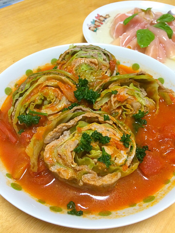 手抜き！渦巻きロールキャベツ