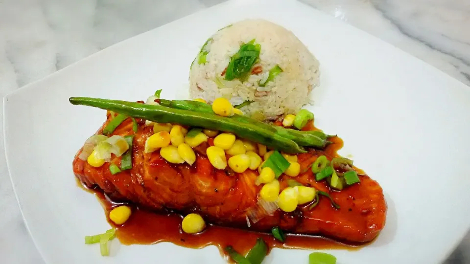 homemade salmon teriyaki|Christine Liaw 廖品廷さん