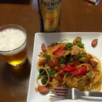 Snapdishの料理写真:夏野菜パスタ|Yoichi Tanakaさん