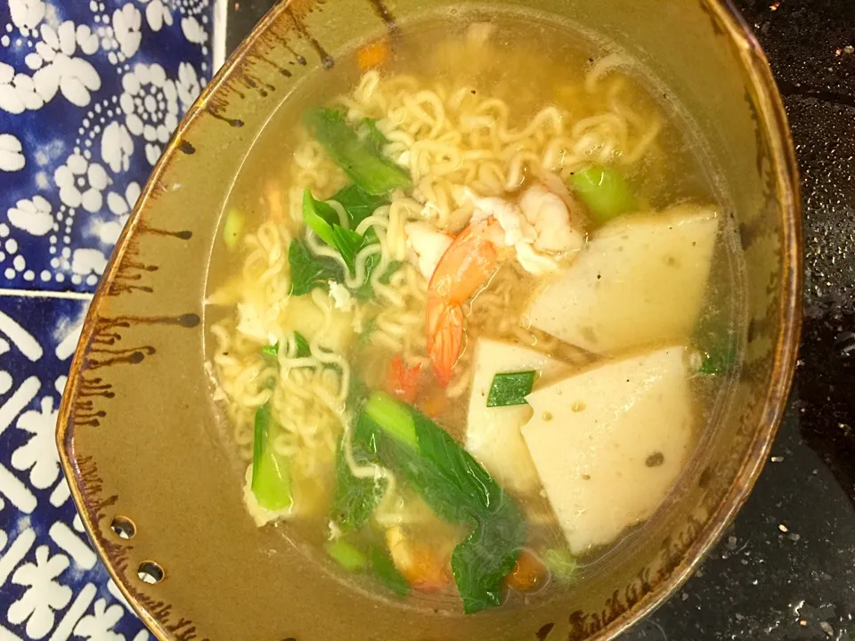 Snapdishの料理写真:Miso Maggie Noodle soup|Colleen Teoさん