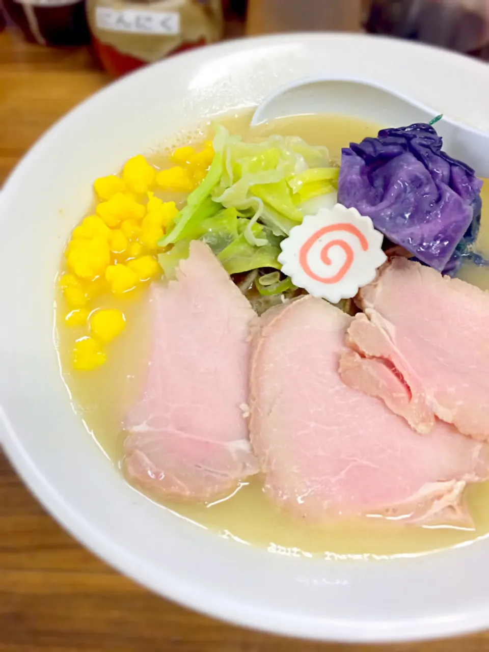 Snapdishの料理写真:カップ麺発売記念 塩白湯|morimi32さん