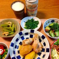 とり手羽元とジャガイモの煮物|家飲みさん