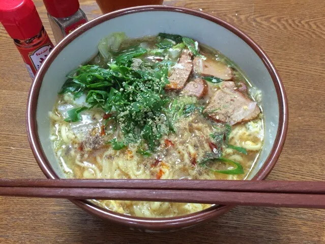 Snapdishの料理写真:マルちゃん正麺🍜、味噌味❗️꒰*✪௰✪ૢ꒱✨|サソリさん