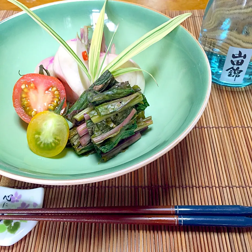 赤かぶとミニトマトの糠漬け|まゆさんさん