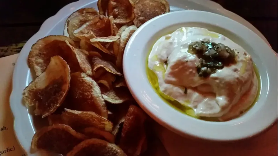 Smoked Rainbow Trout Dip with Homemade Potato Chips|Christina Sasserさん