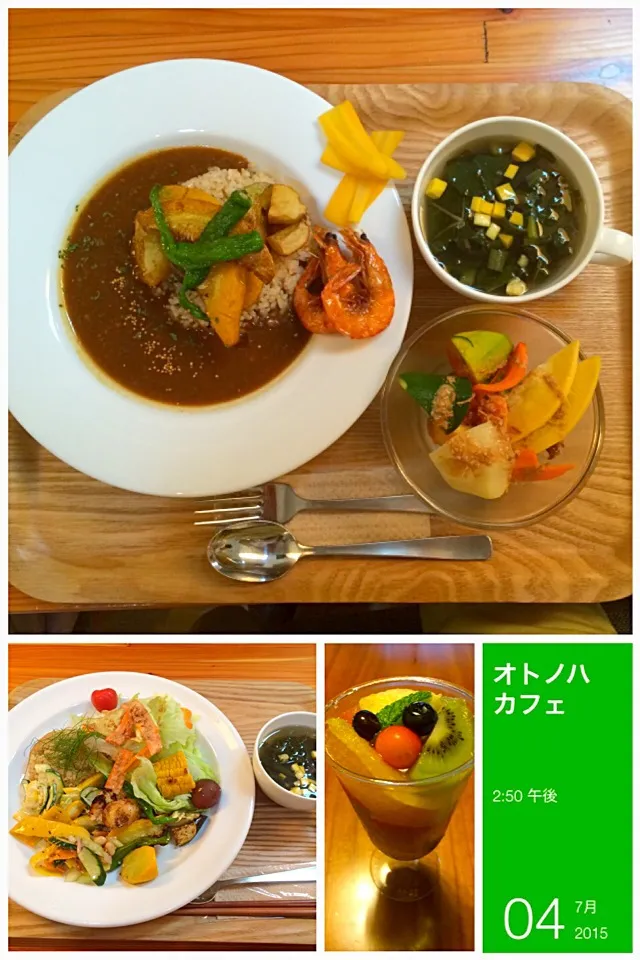 オトノハカフェランチとおやつはフルーツシロップ漬け|yuyusuzuさん