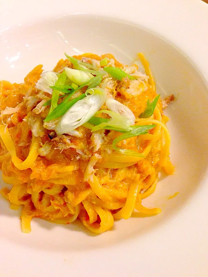 Chili crab linguine@The Quarters, Icon Village|coxiella24さん