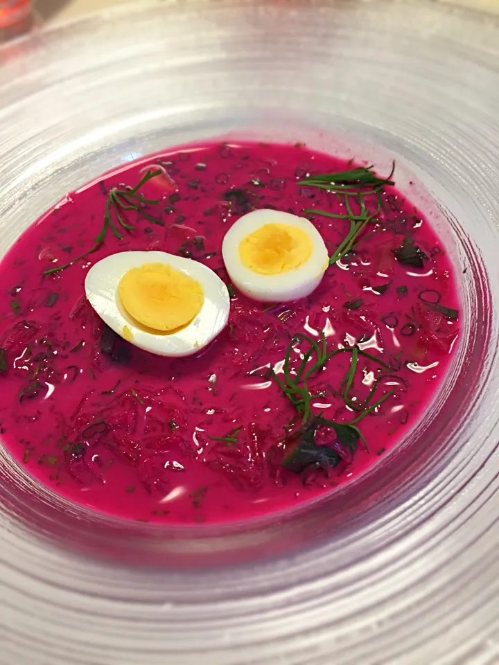 Свекольник;) Cold beetroot soup;))|aястасияさん