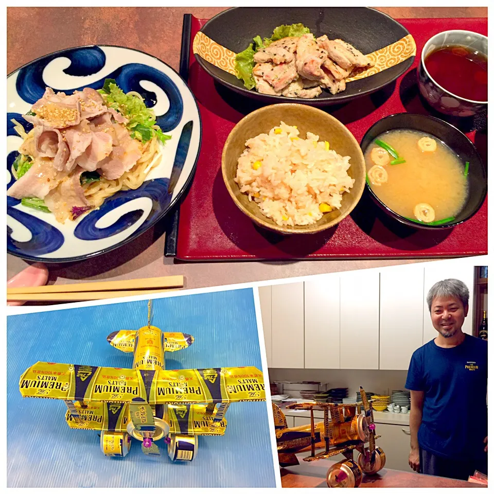 豚肉炒め+豚しゃぶラーメン|肉大好きさん