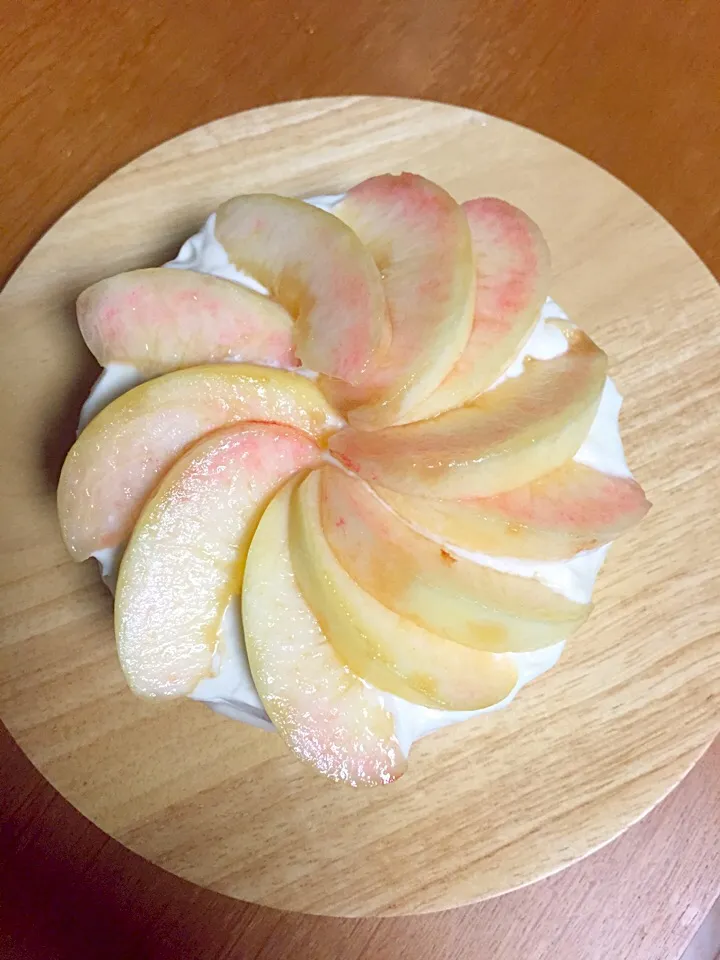 peach cake|mofuさん