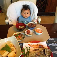 Snapdishの料理写真:アメリカ食材でお食い初め|aiさん