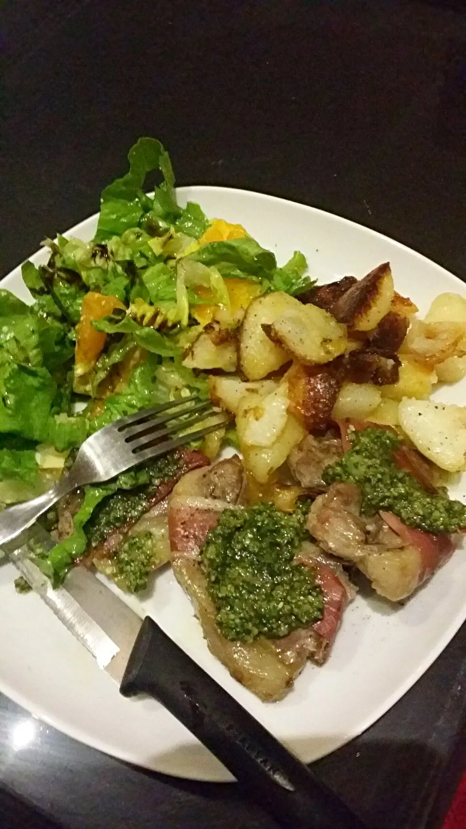 slow cooked lamb with a basil pesto|nicky mclarenさん