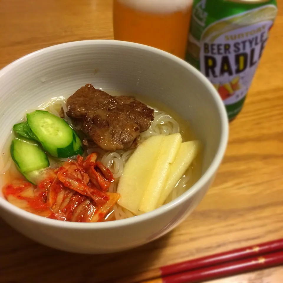 霜降りカルビで冷麺|まるこさん