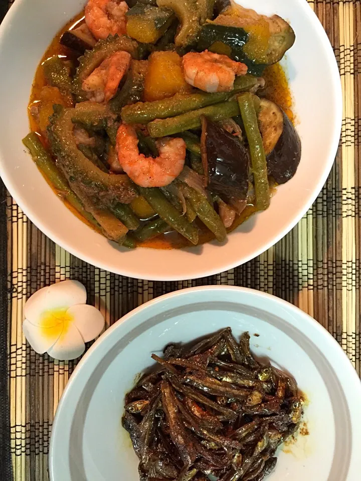 Pakbet and Spicy Dilis for Dinner|Tito Jickain Recososa Jrさん