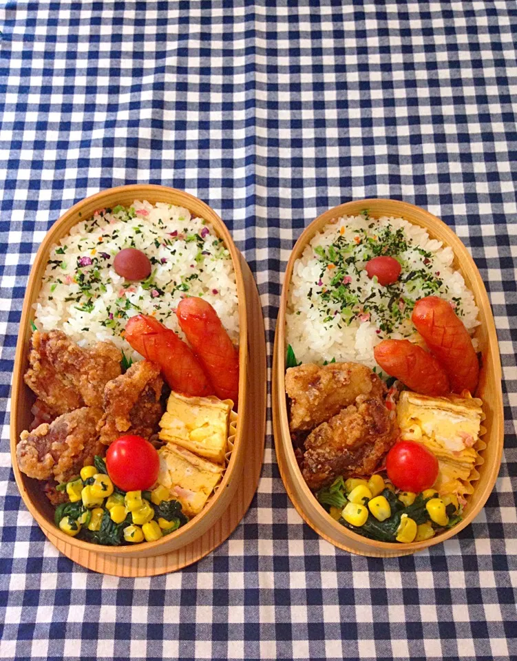 Snapdishの料理写真:🍱兄ちゃん&パパ弁当 7\6|ピロさん