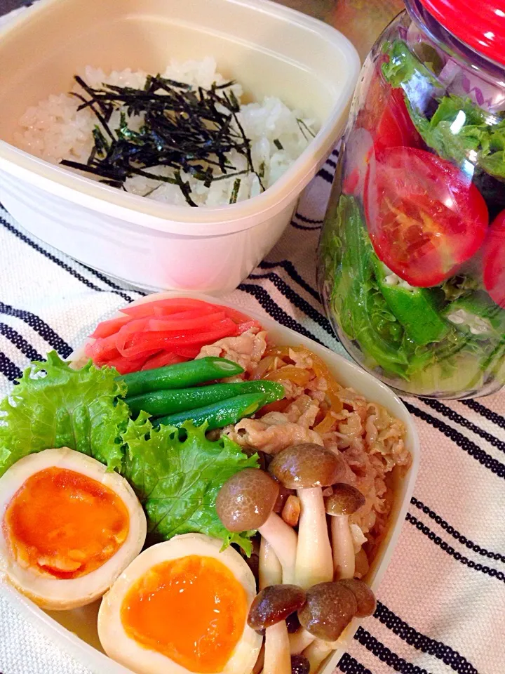 Snapdishの料理写真:簡単豚丼弁当🐽|ききさん