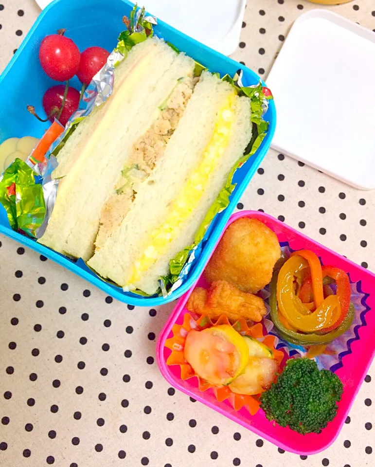 サンドイッチ弁当☆|えりさん