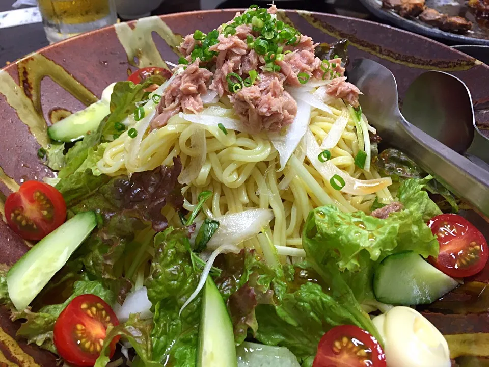 冷やしラーメンサラダ♪|tku🍅🍝🍜🍝🍜🍝🍅さん