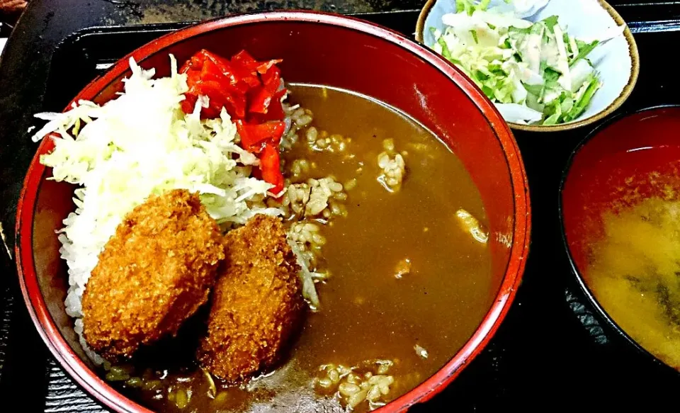 カキフライカレー丼|かいさん