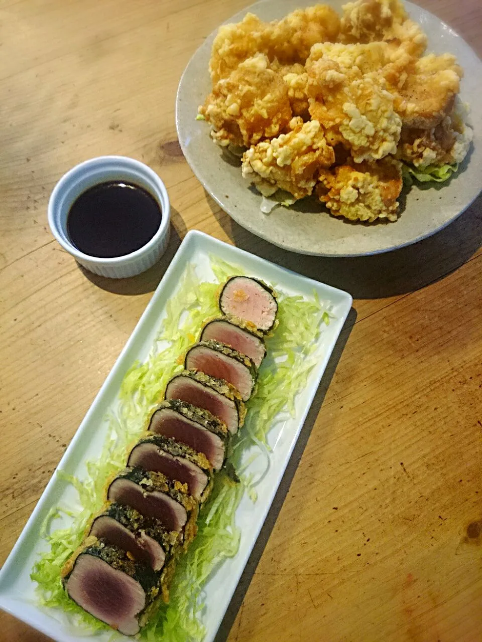 創作料理屋で食べたマグロの料理再現
＆塩レモン唐揚げ|TOKOさん