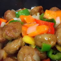 Snapdishの料理写真:IKeA Meatball became sweet & sour " subuta"|Mariさん