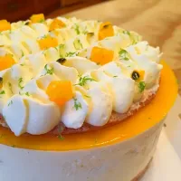 Snapdishの料理写真:Mango Cheese Cake|Louis Tacoさん