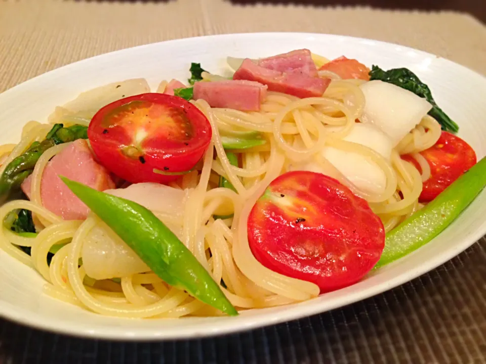 Snapdishの料理写真:夏野菜のパスタ|ueskiさん