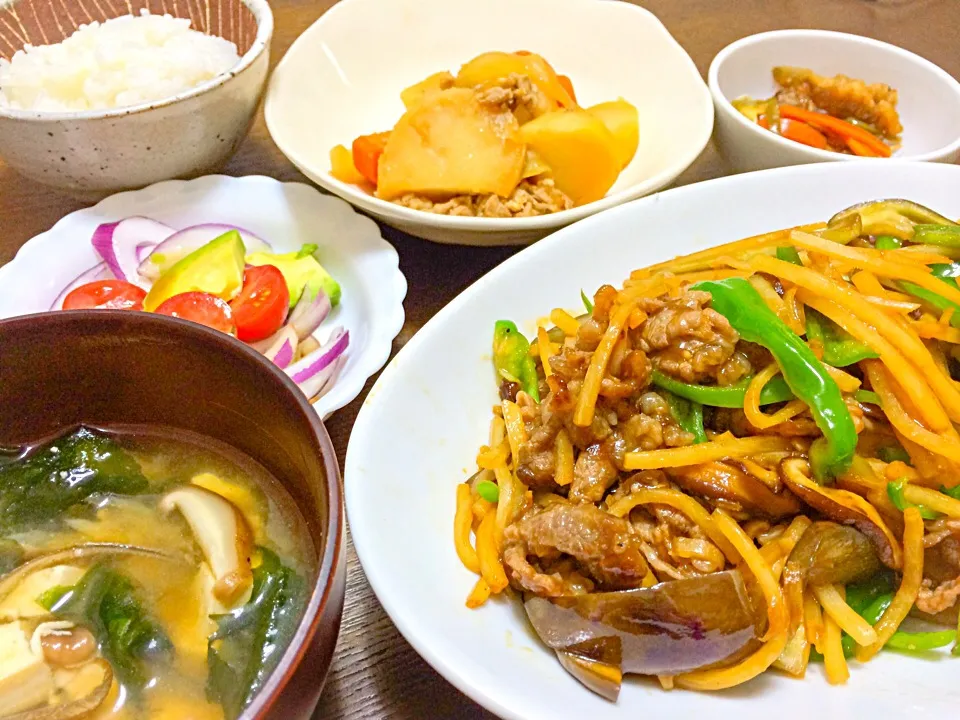 晩飯…ちんじゃおろーすと肉じゃがと、小魚南蛮漬けなどなど|ぺぎこさん