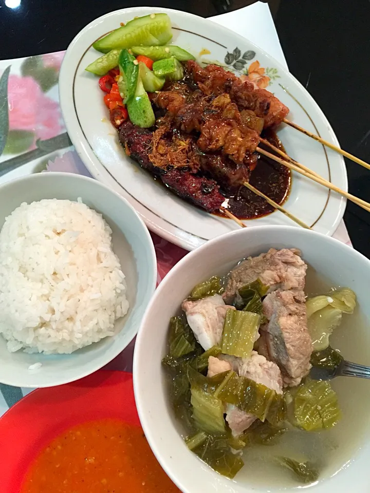 pork satay & bai kut soup|Meliaさん