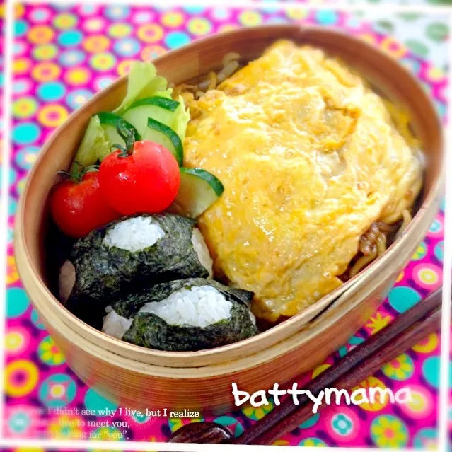 オムそば弁当〜♡battymamaの節約しても美味しいお弁当♡|ばってぃーまま＠♪さん