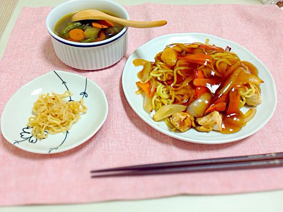 あんかけ焼きそば|もぺさん