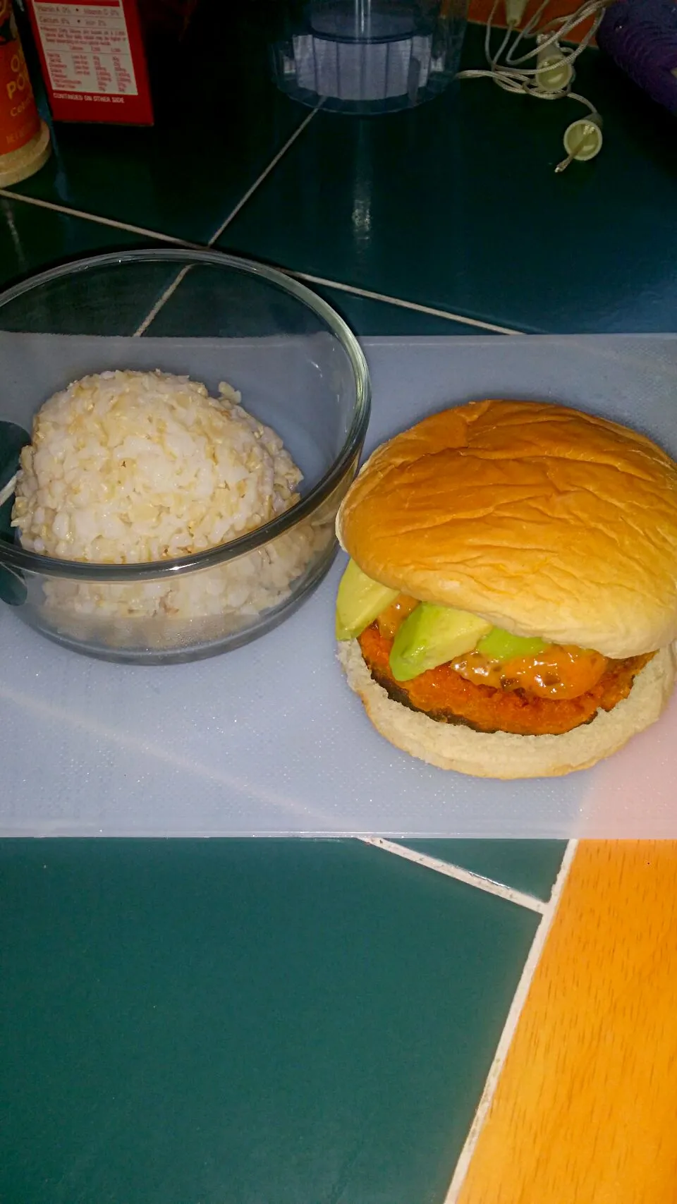 Sweet potatoe burger, with brown rice|Monica ItsMoni Crawfordさん