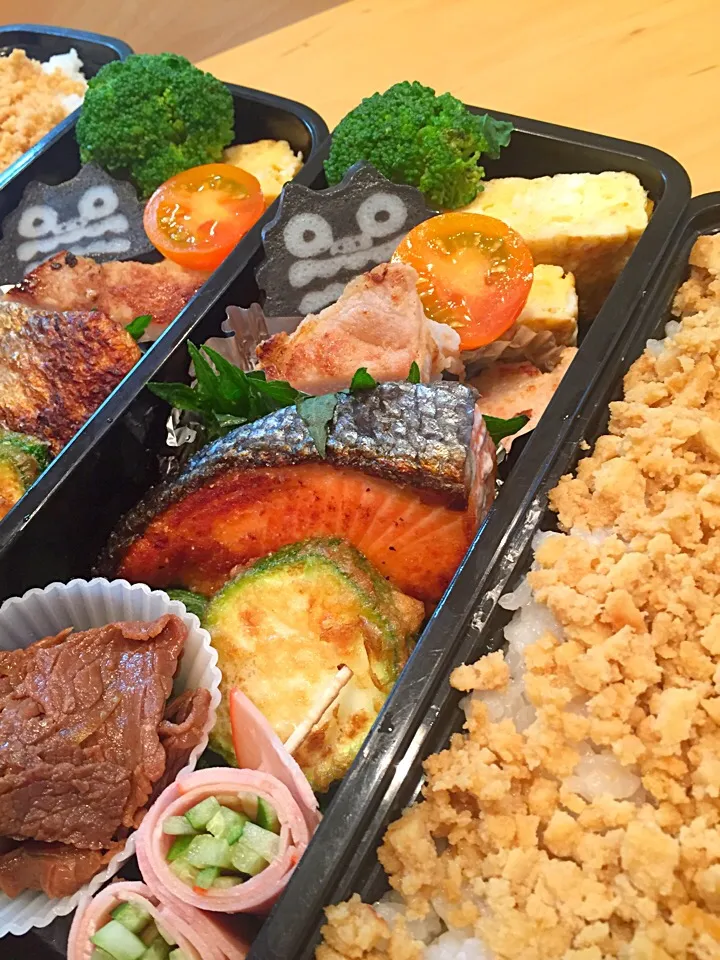 Snapdishの料理写真:今日の親父弁当！|沖縄「ピロピロ」ライフさん