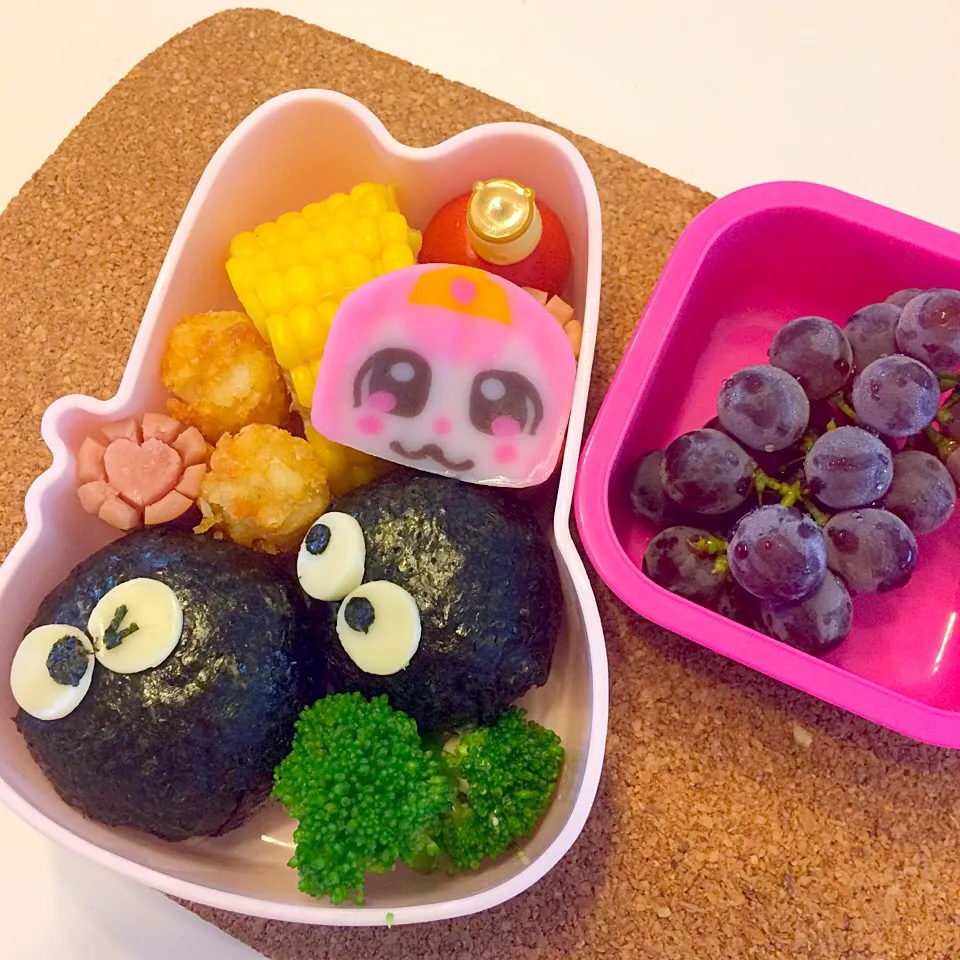 1学期最後のお弁当♪まっくろくろすけ♡7/8|ちび太さん