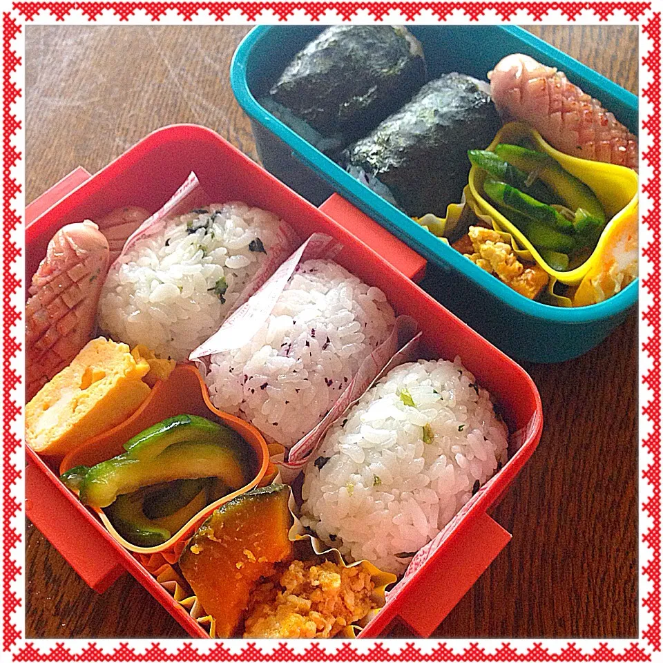 Snapdishの料理写真:'15/7/8  家族弁当❎2|のんさん