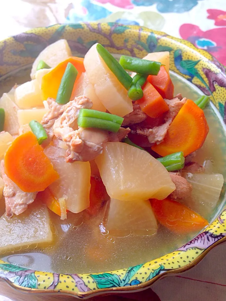 大根と黒大豆の煮物|矢部肇子さん