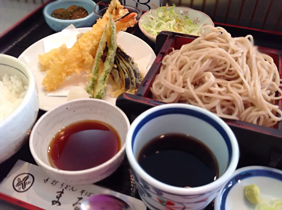 天婦羅蕎麦定食😋|アライさんさん