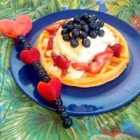 Snapdishの料理写真:Patriotic Waffles|kjoさん