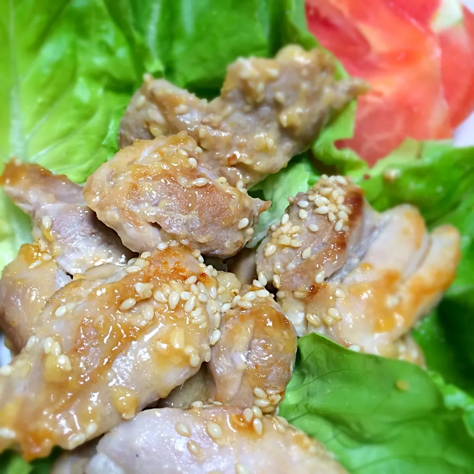 鶏胸肉の味噌マヨ焼き|hamamaさん