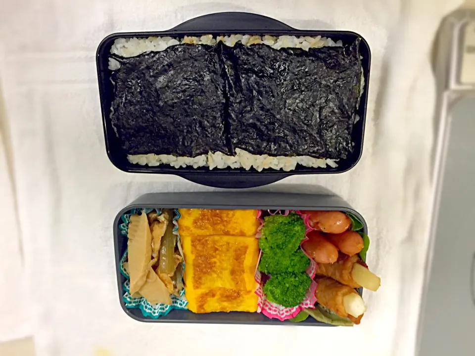 Snapdishの料理写真:彼氏へお弁当 the シンプル|さにさん