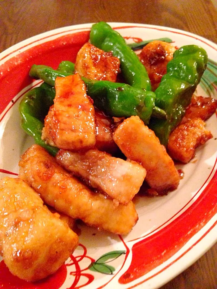 カジキ照り焼きと新鮮野菜|x19mgさん